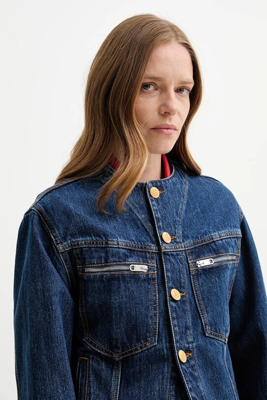 Bally geacă din denim WOU086 albastru