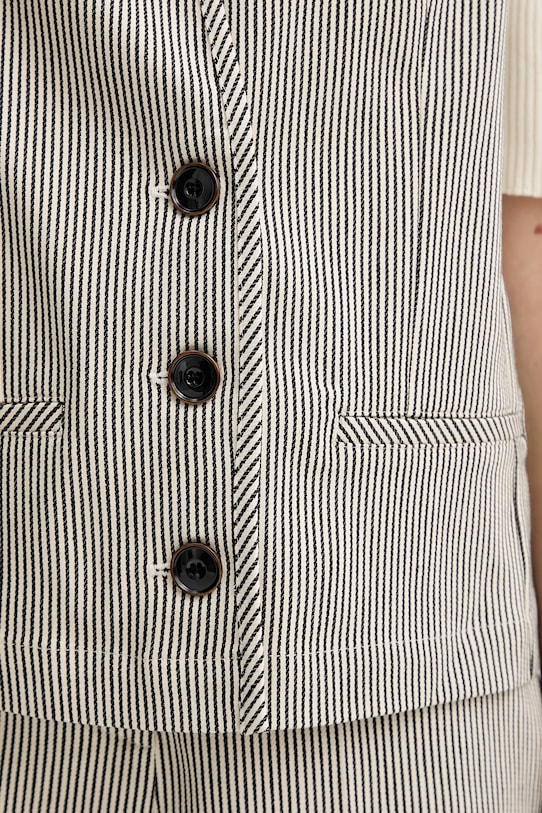 Βαμβακερό γιλέκο Sessun 25213012 μπεζ