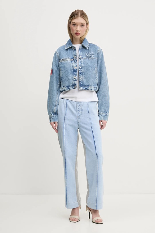 Red Bull Racing x Pepe Jeans kurtka jeansowa COACH JACKET RL400015R17 niebieski SS25