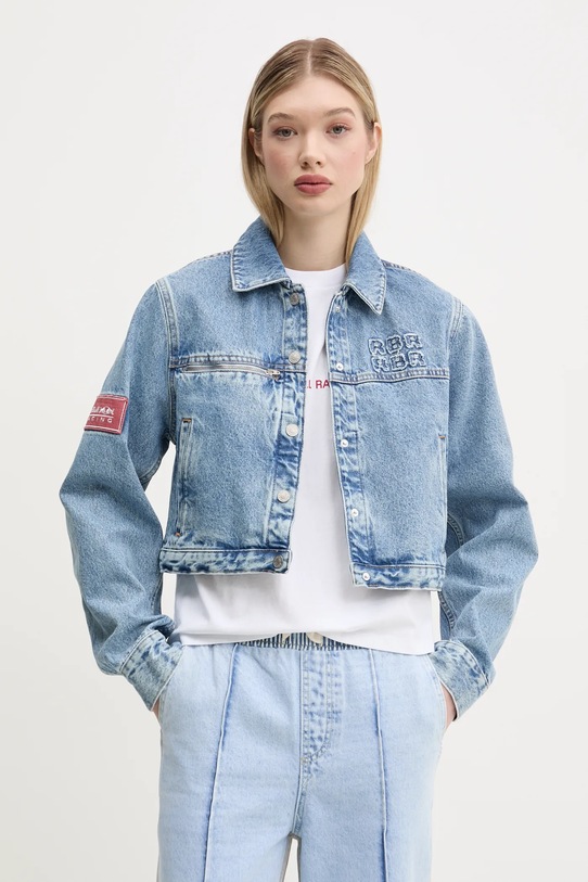 Odzież Red Bull Racing x Pepe Jeans kurtka jeansowa COACH JACKET RL400015R17 niebieski
