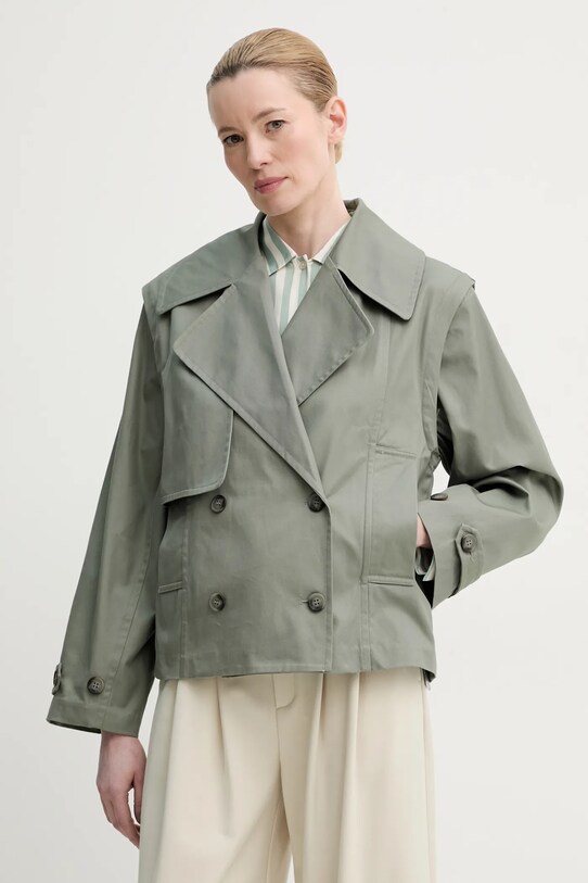 MUNTHE kabát SOFUA nem bélelt szürke 251152125103