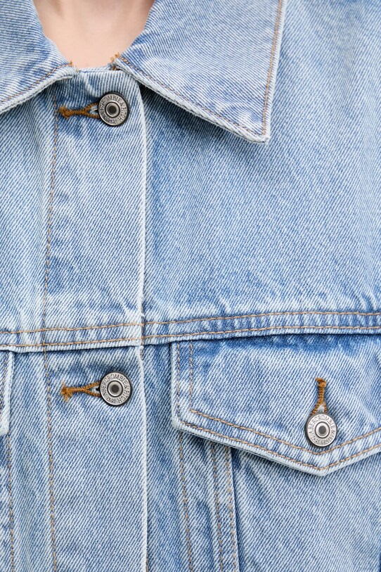 Abercrombie & Fitch giacca in cotone KI144.5030.211 blu