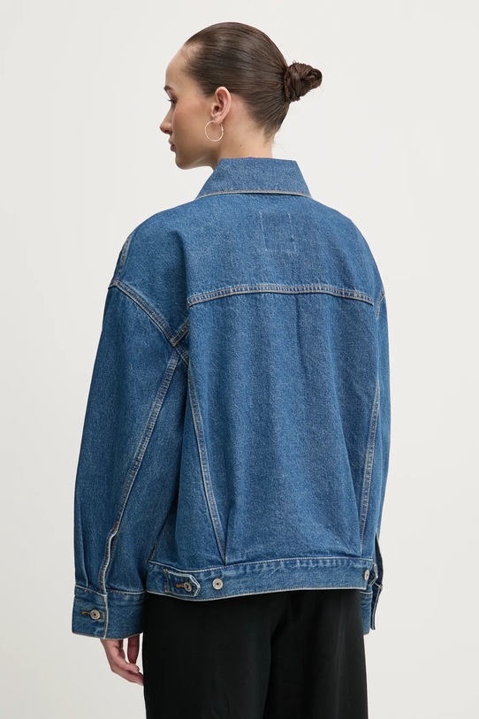 Odzież Abercrombie & Fitch kurtka jeansowa KI144.5031.275 niebieski