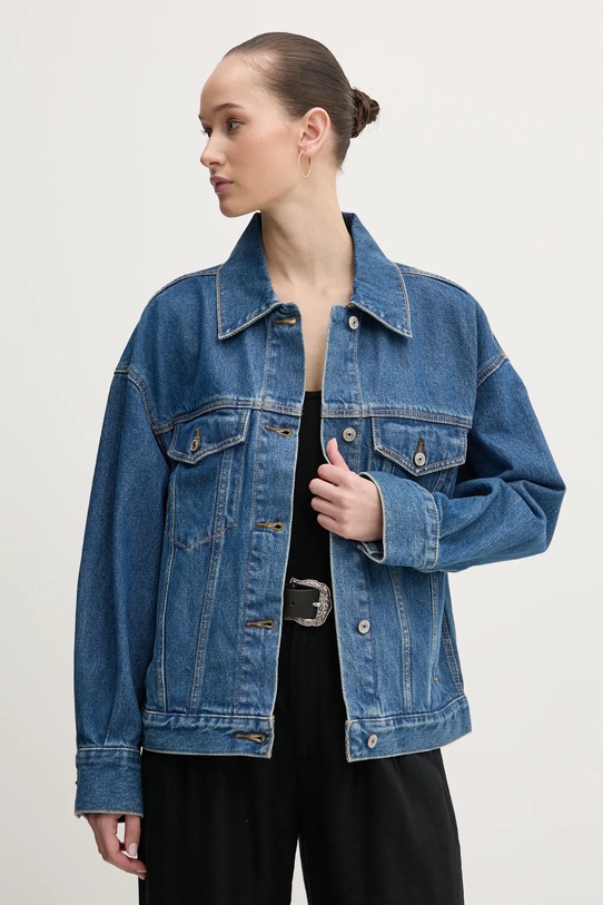 Abercrombie & Fitch kurtka jeansowa niebieski KI144.5031.275