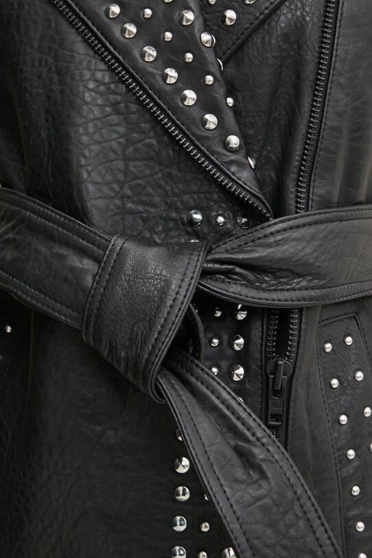 Bruuns Bazaar gilè in pelle BBW4350 nero