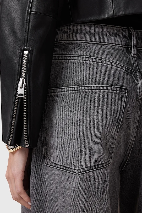 Odzież AllSaints kurtka skórzana ALMA W007LC czarny