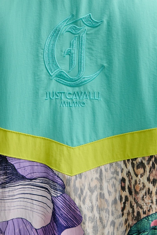 Just Cavalli kurtka 78PAS415.CQDS2 turkusowy