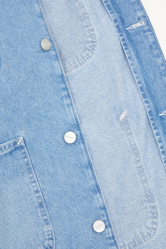 Carhartt WIP kurtka jeansowa W' OG Michigan Coat I031923.01ZO niebieski