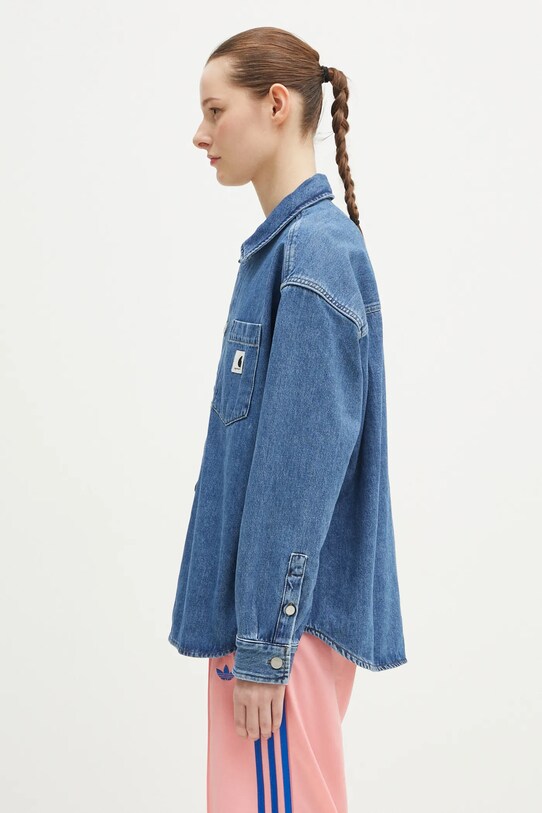 Carhartt WIP giacca di jeans W' Alta Shirt Jac I033344.106 blu SS25