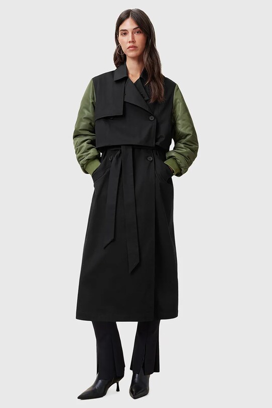 AllSaints kurtka bomber PENNI bez kaptura czarny W021OC