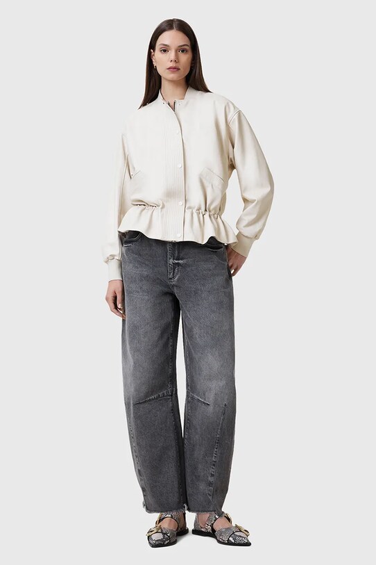 AllSaints geaca de piele SOFI alb W126LB