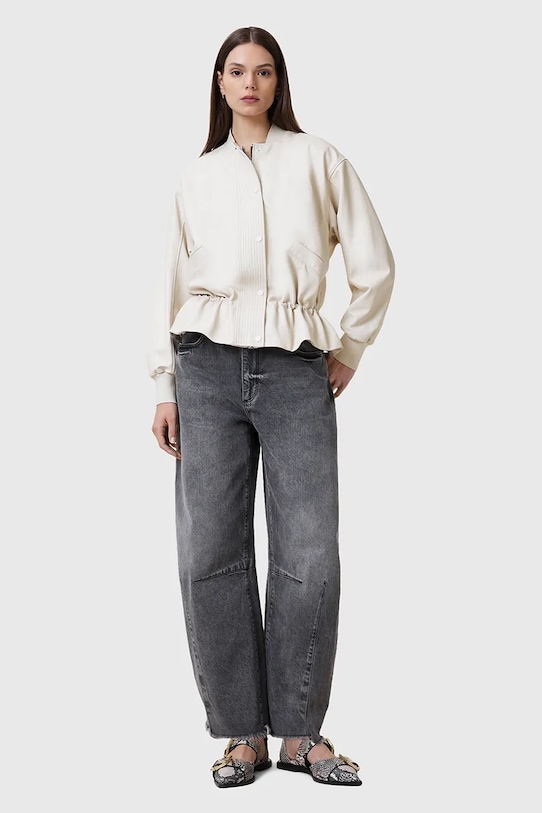 AllSaints kurtka skórzana SOFI biały W126LB