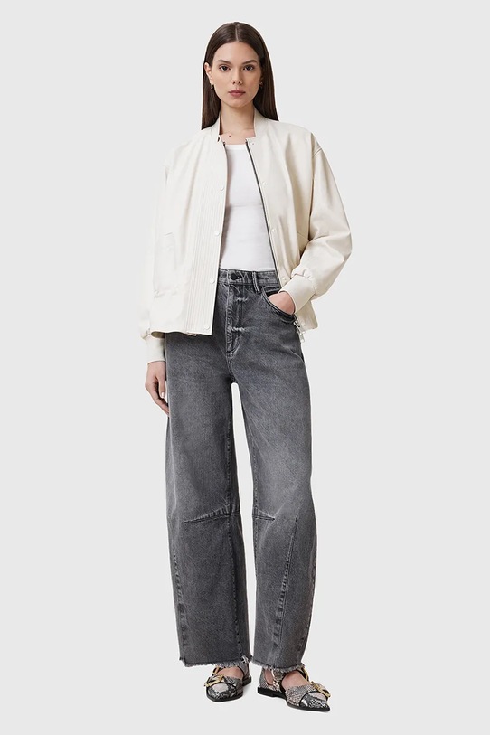 AllSaints geaca de piele SOFI W126LB alb