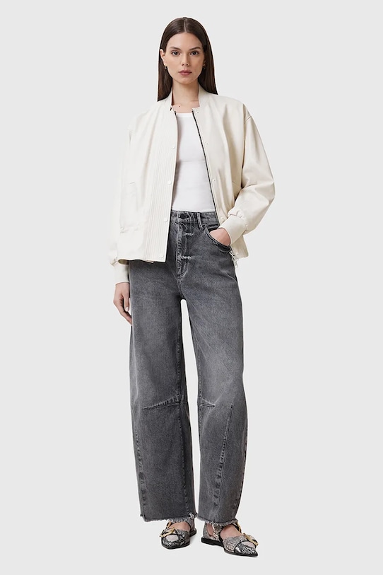 AllSaints kurtka skórzana SOFI W126LB biały
