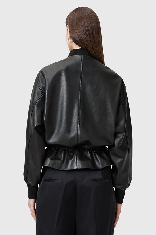 Kožená bunda AllSaints SOFI černá W126LB