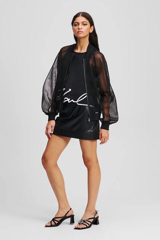 Karl Lagerfeld geacă bomber negru A2W14045