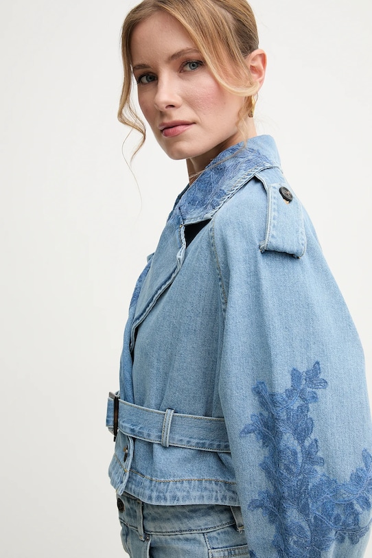 Rifľová bunda Ermanno Scervino modrá 56TD002EI4