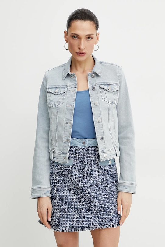 Morgan geaca jeans VPOMI necaptusit albastru VPOMI