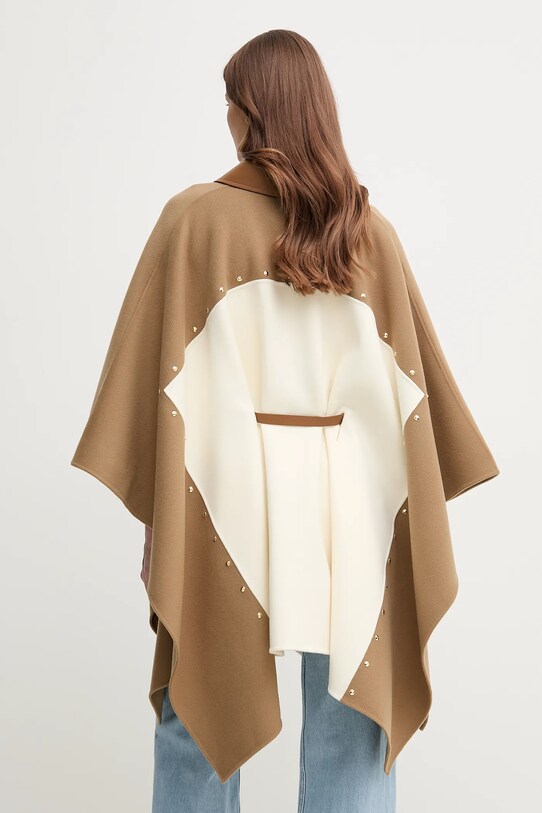 Odzież MACKAGE poncho wełniane MOLY beżowy