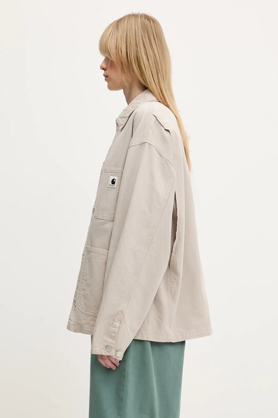 Pamučna jakna Carhartt WIP OG Michigan Coat I034843.2RF4O bež SS25
