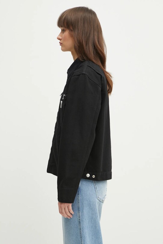Pamučna jakna Carhartt WIP OG Detroit Jacket I034844.0 crna SS25