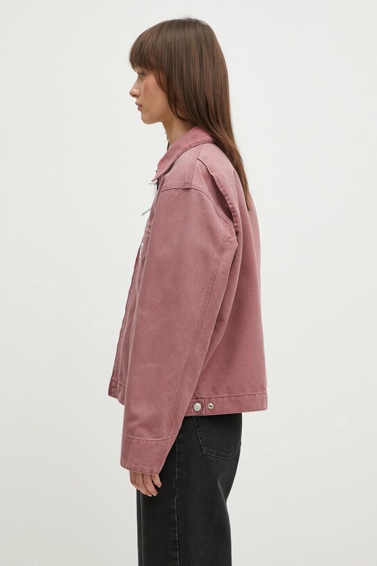 Carhartt WIP kurtka jeansowa OG Detroit Jacket I034879.2R74O różowy SS25
