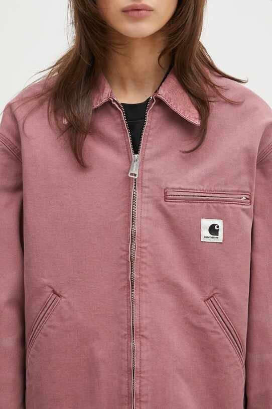 Carhartt WIP kurtka jeansowa OG Detroit Jacket różowy I034879.2R74O