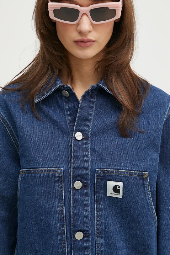 Rifľová bunda Carhartt WIP Arca Jacket modrá I034874.106