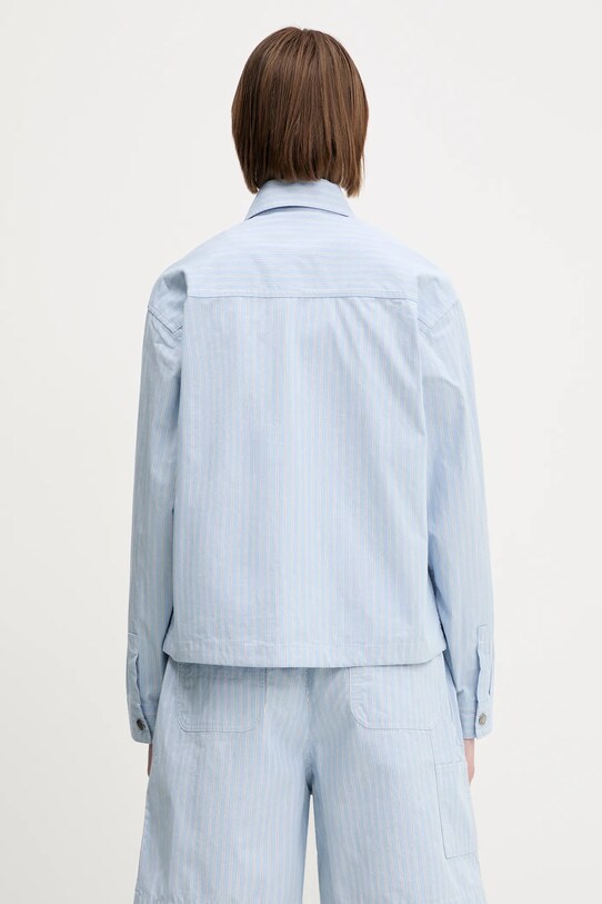 Îmbrăcăminte Carhartt WIP jachetă de bumbac Nota Shirt Jac I034555.2RBXX albastru