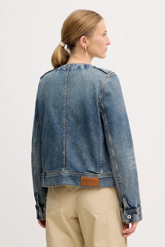 Odzież Kenzo kurtka jeansowa FF52DV2506S7.DS niebieski