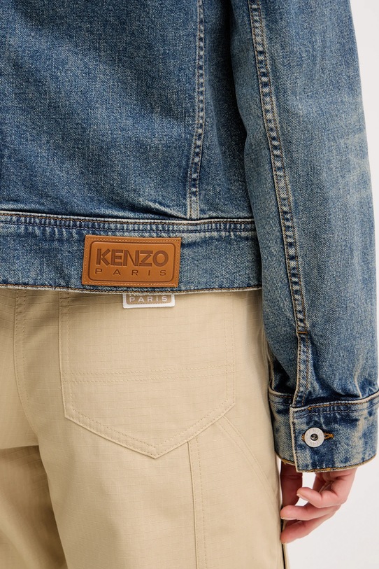 Kenzo kurtka jeansowa FF52DV2506S7.DS niebieski