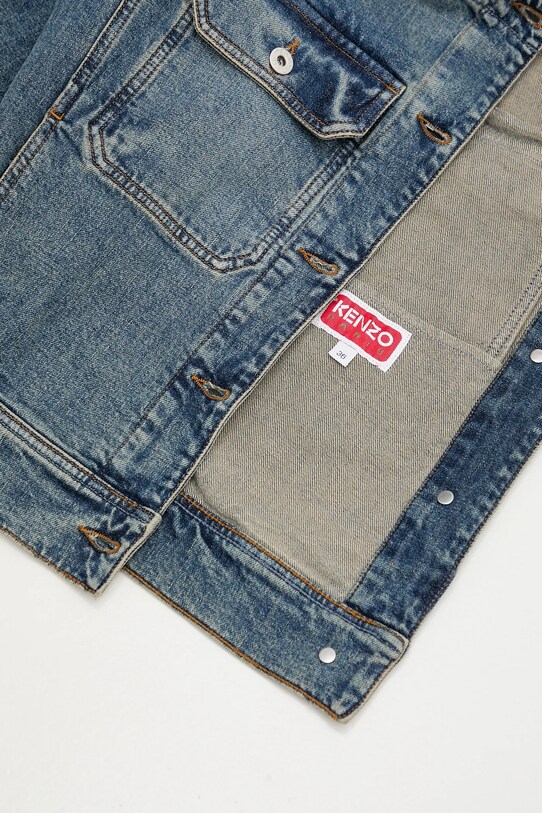 Kenzo geacă din denim FF52DV2506S7.DS albastru