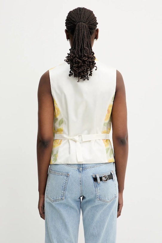 Одежда Жилетка с примесью льна Kenzo FF52GI0099O1.01 жёлтый