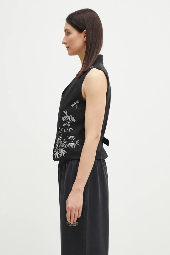 Kenzo vesta de lana FF52GI0109RA.99 negru SS25