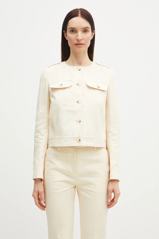 Kenzo geacă din amestec de in cu captuseala bej FF52VE2579GA.04