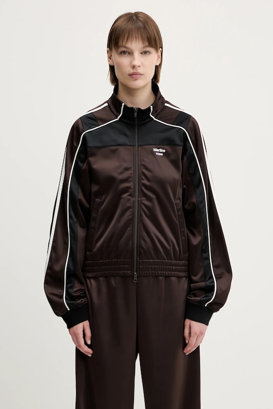 Martine Rose bluza Shrunken Track pozostałe brązowy 137JT12700