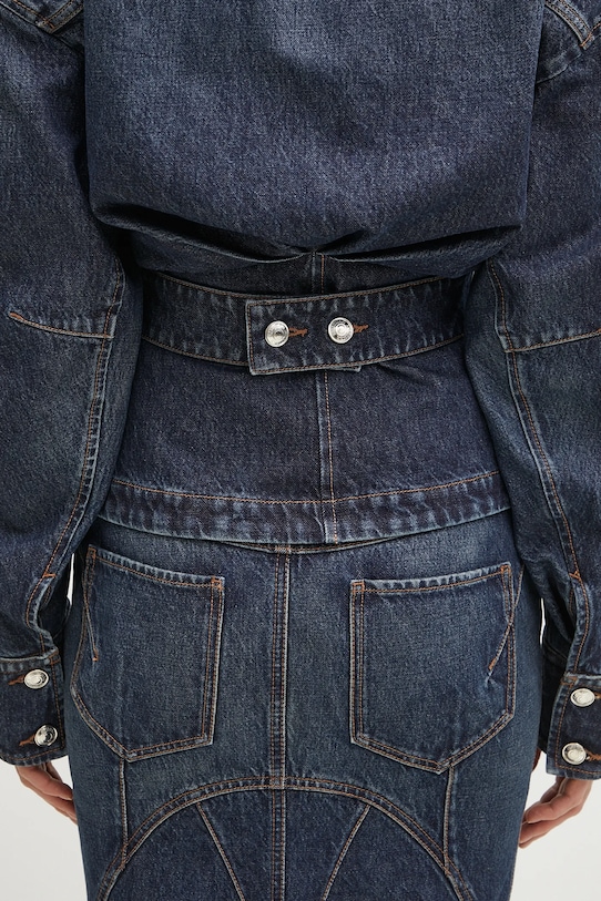 Sportmax kurtka jeansowa Filato 2512041015600 granatowy