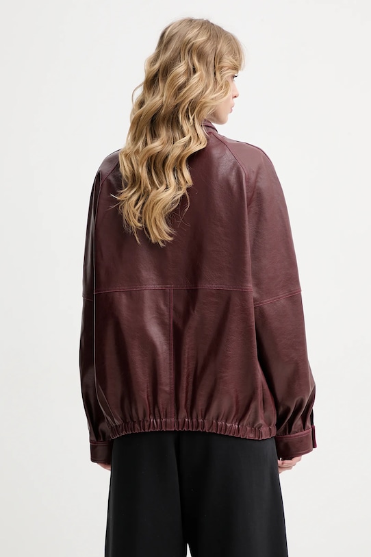 Îmbrăcăminte MM6 Maison Margiela geacă S62AN0148.M35455.211 burgundia