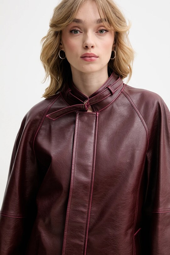 MM6 Maison Margiela geacă burgundia S62AN0148.M35455.211