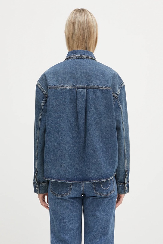 Одежда Джинсовая куртка Anine Bing Paxton Shirt A.07.10673 голубой