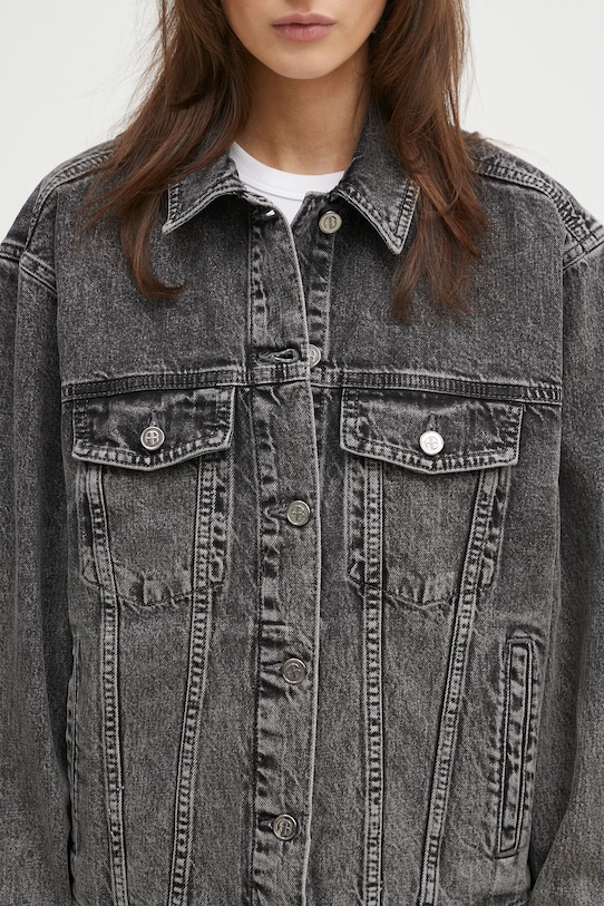 Anine Bing kurtka bawełniana Rory Jacket szary A.01.10878