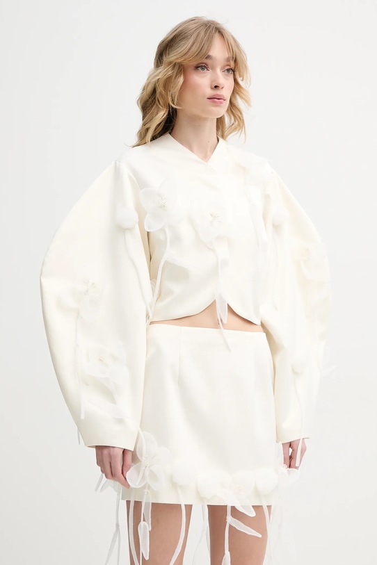 Σακάκι Rotate ύφασμα μπεζ 113885857