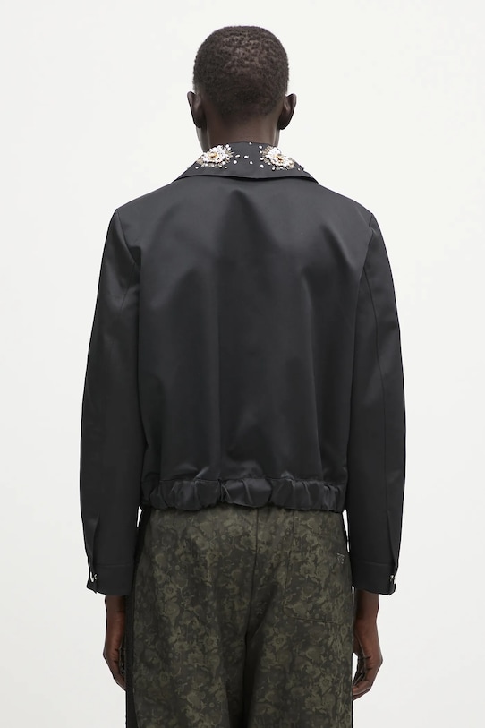 Odzież Wales Bonner kurtka Flora Jacket WS25JA18.PL03.999 czarny