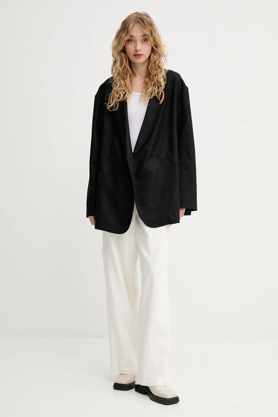 Піджак MMC STUDIO LINEN чорний SS25