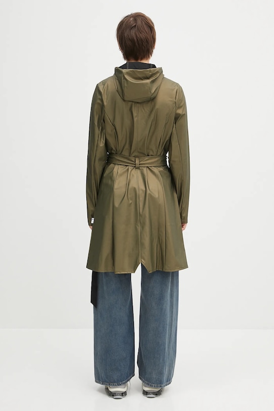 Oblečení Bunda Rains Curve Long Jacket W3 18130.105 zelená