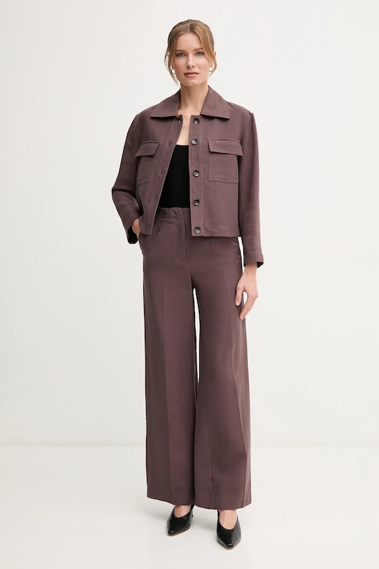 Куртка з домішкою льону Pedro del Hierro 6759177 коричневий SS25