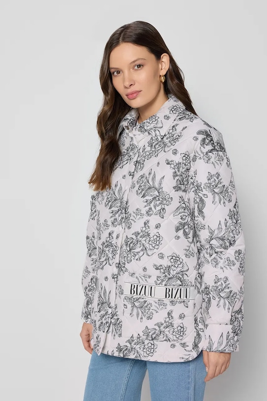 Bizuu geacă MARIN BANDO alb MARIN.BANDO.MULTI.SS25