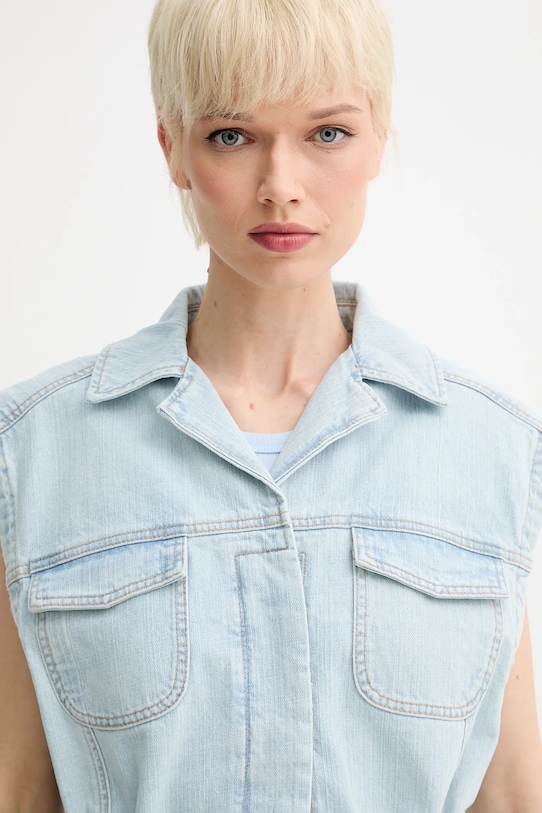 Джинсовая безрукавка MUNTHE USAMI голубой 255151225502