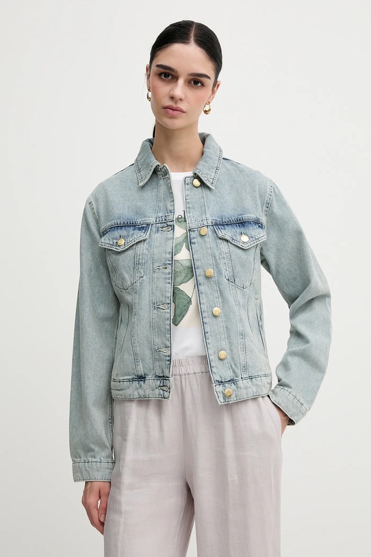 Sisley geacă din denim necaptusit albastru 2TFHLN05O