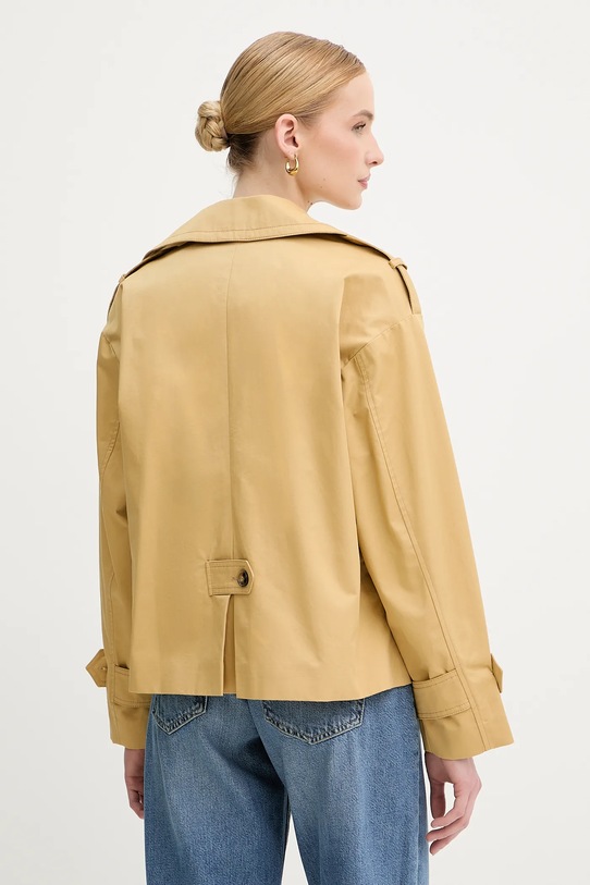Îmbrăcăminte Sisley jachetă de bumbac 227YLN05Q galben